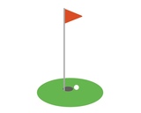 高尔夫标识旗